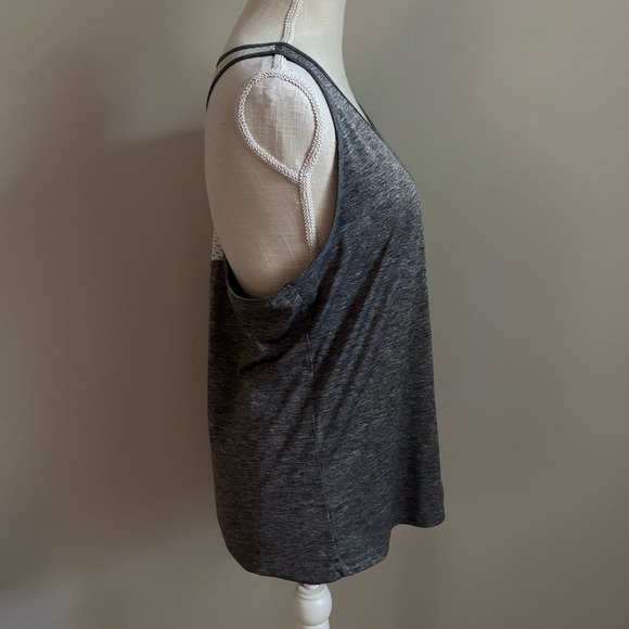 Reebok Racerback Workout Tank Gray - Picture 4 of 8
